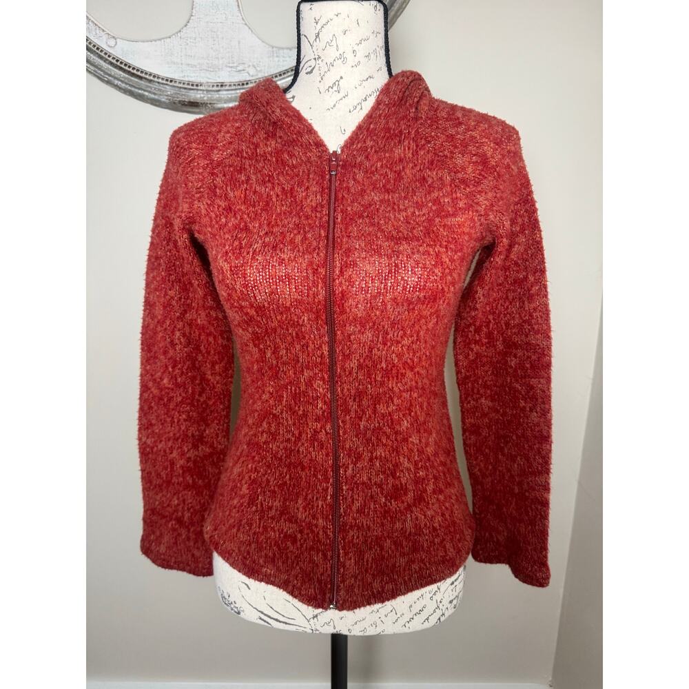 579 Women’s Cardigan Sweater Hoodie red Size S